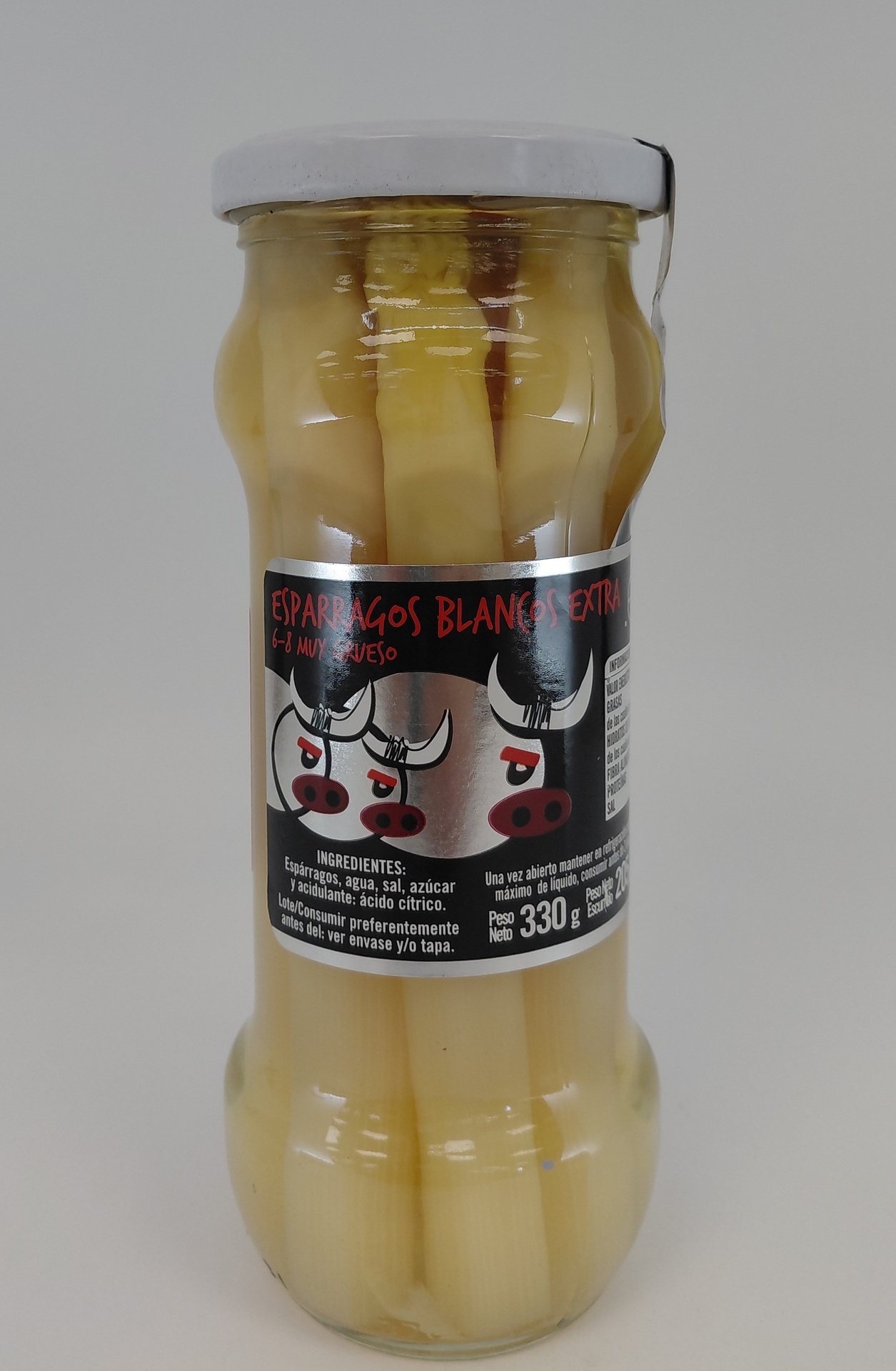 Tarro Espárragos D.O. Navarra 1/2 Kg (330 g Neto) 6/8 EL ENCIERRO