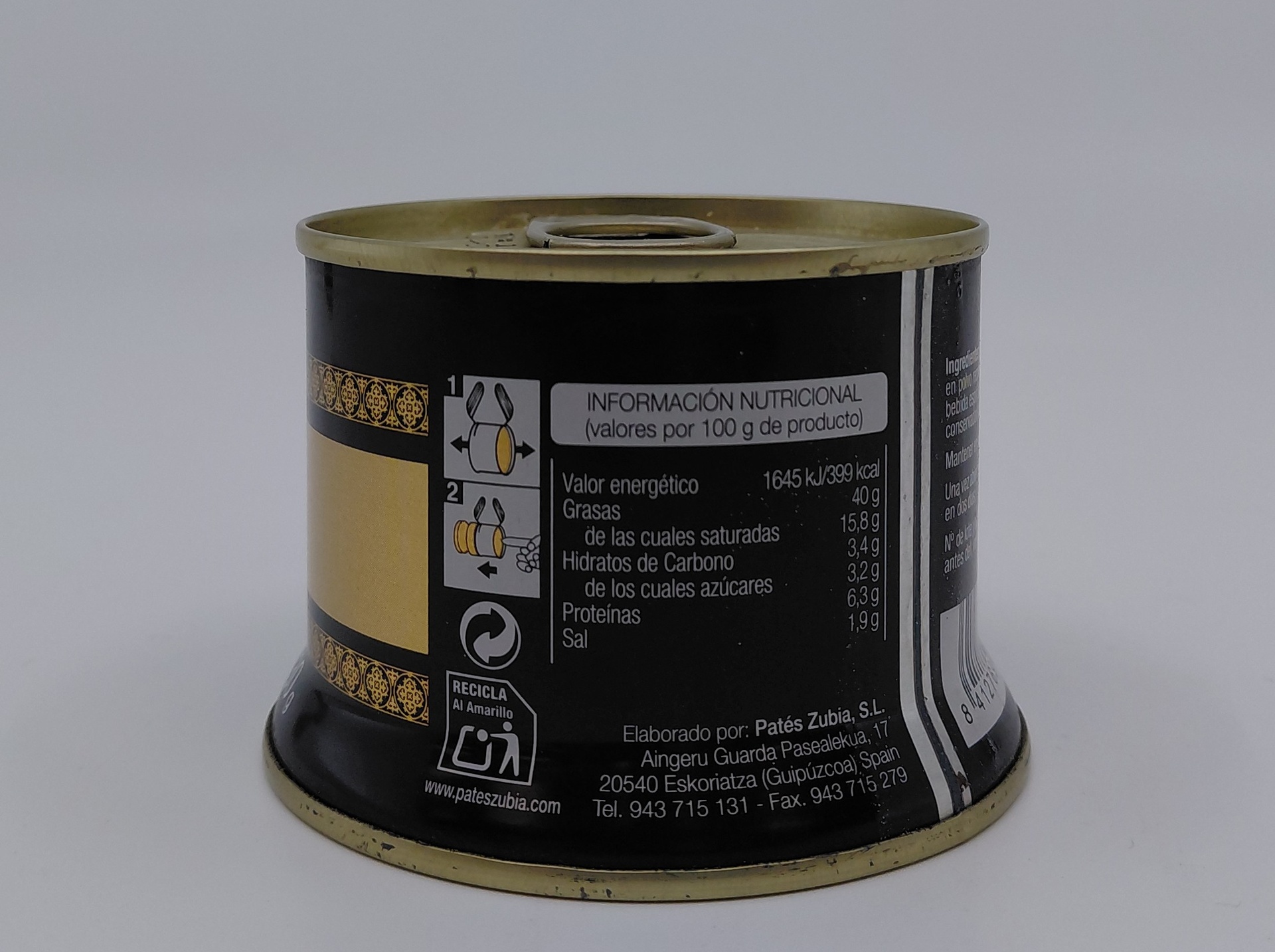 Lata Foie de Canard 130 g ZUBIA
