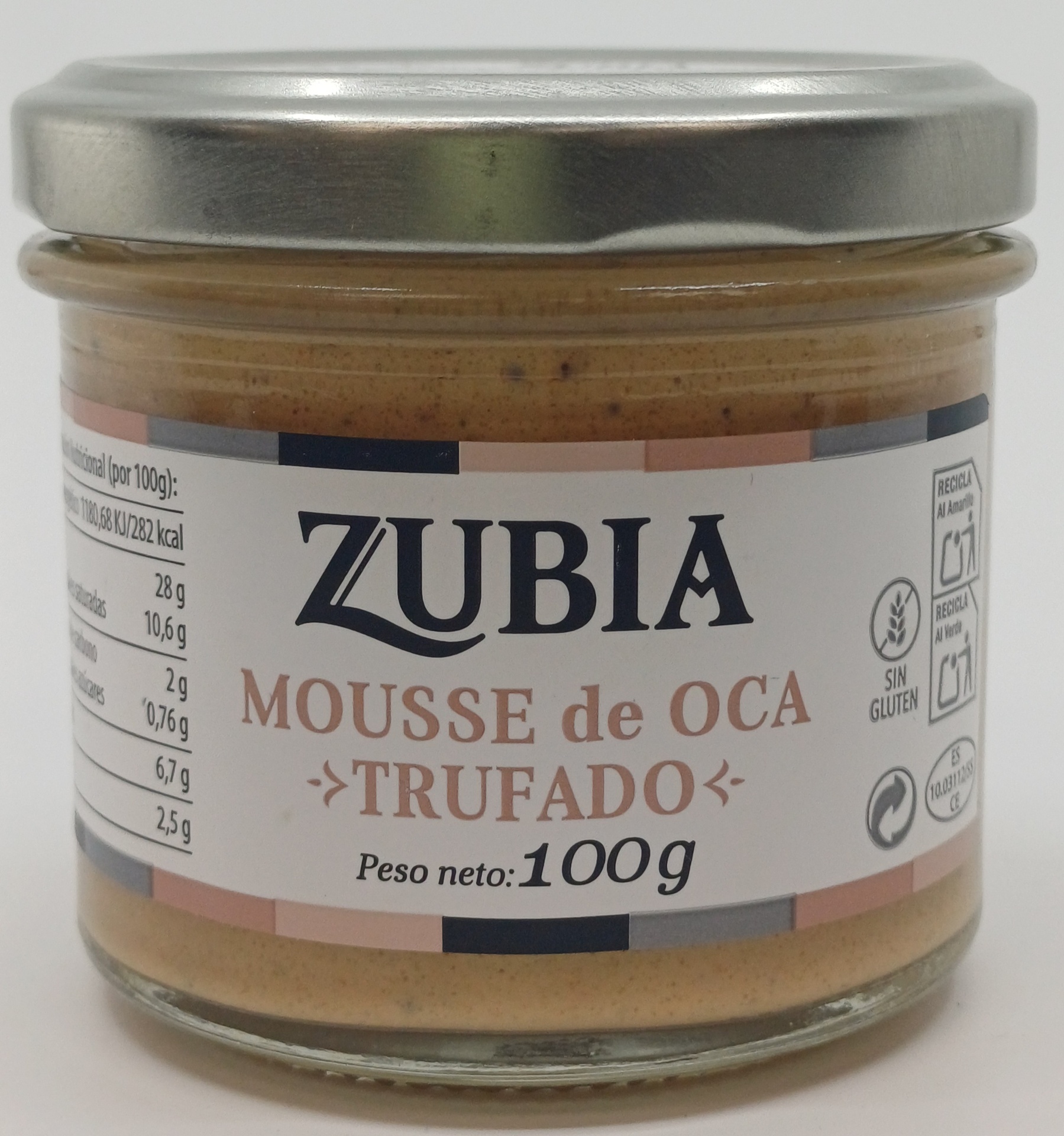 Tarro Mousse de Hígado de Oca Trufado 100 g ZUBIA