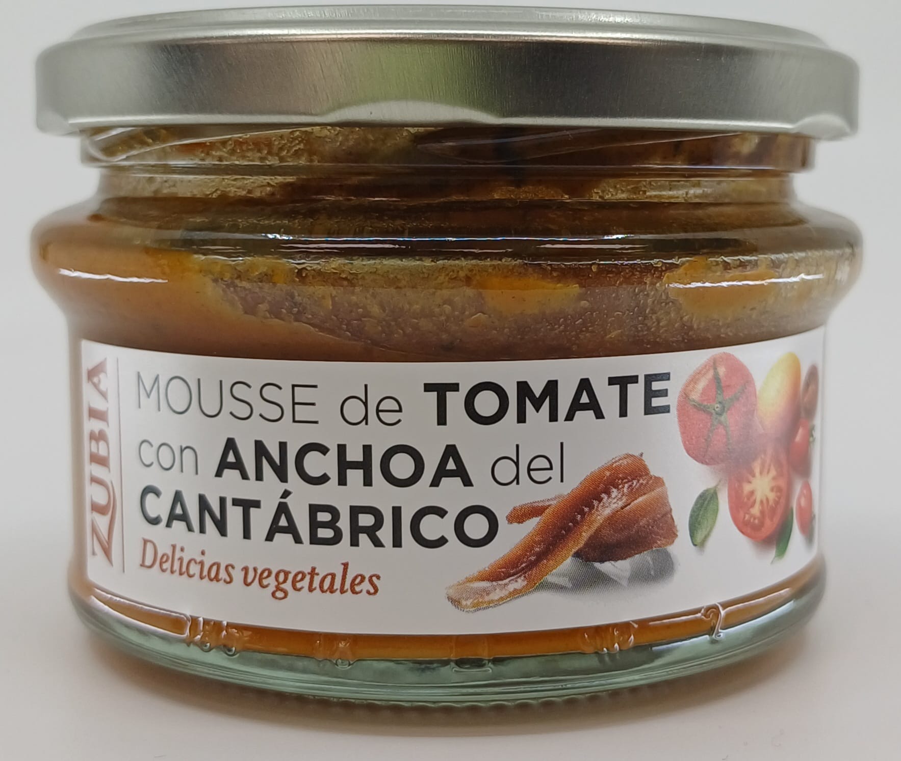 Tarro Mousse de Tomate con Anchoa del Cantábrico 130 g ZUBIA