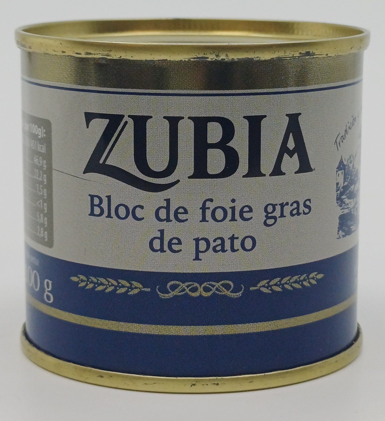 Lata Paté de Hígado de Pato 100 g ZUBIA