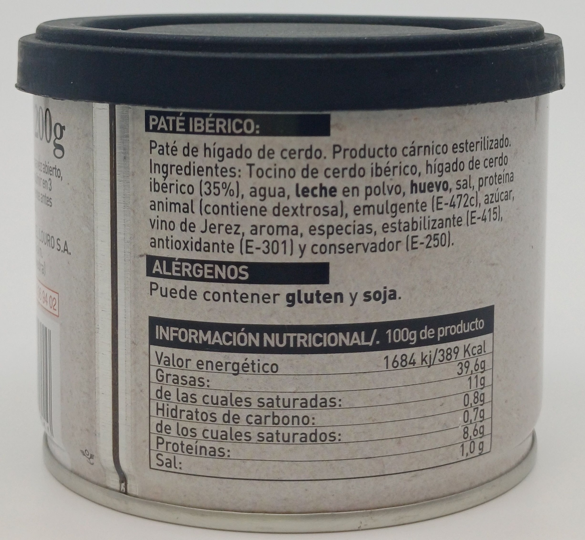 Lata Paté Ibérico 200 g COREN