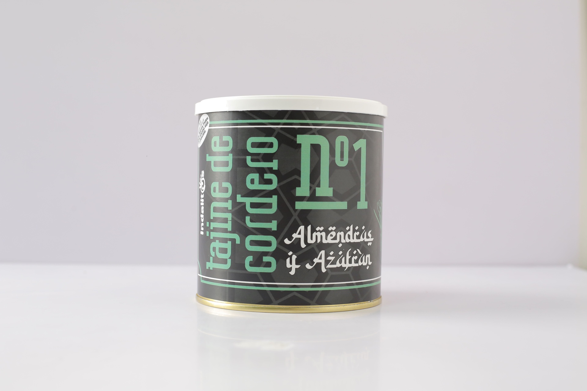 Lata 700 g Neto Tajine de Cordero con Almendras y Azafrán de ESENCIA Y SABOR