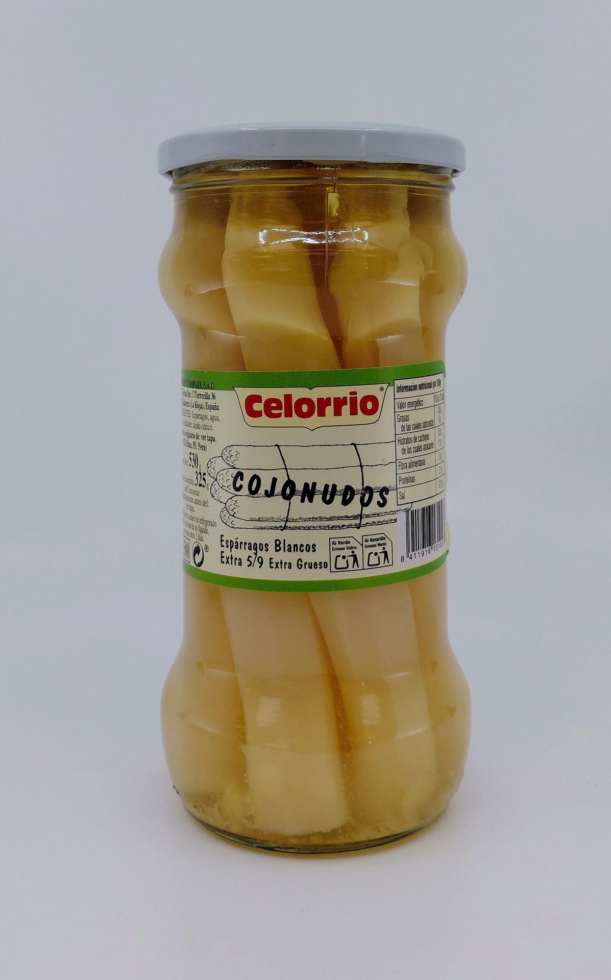 Tarro Espárragos Cojonudos 1 Kg (530 g Neto) 6/9 CELORRIO