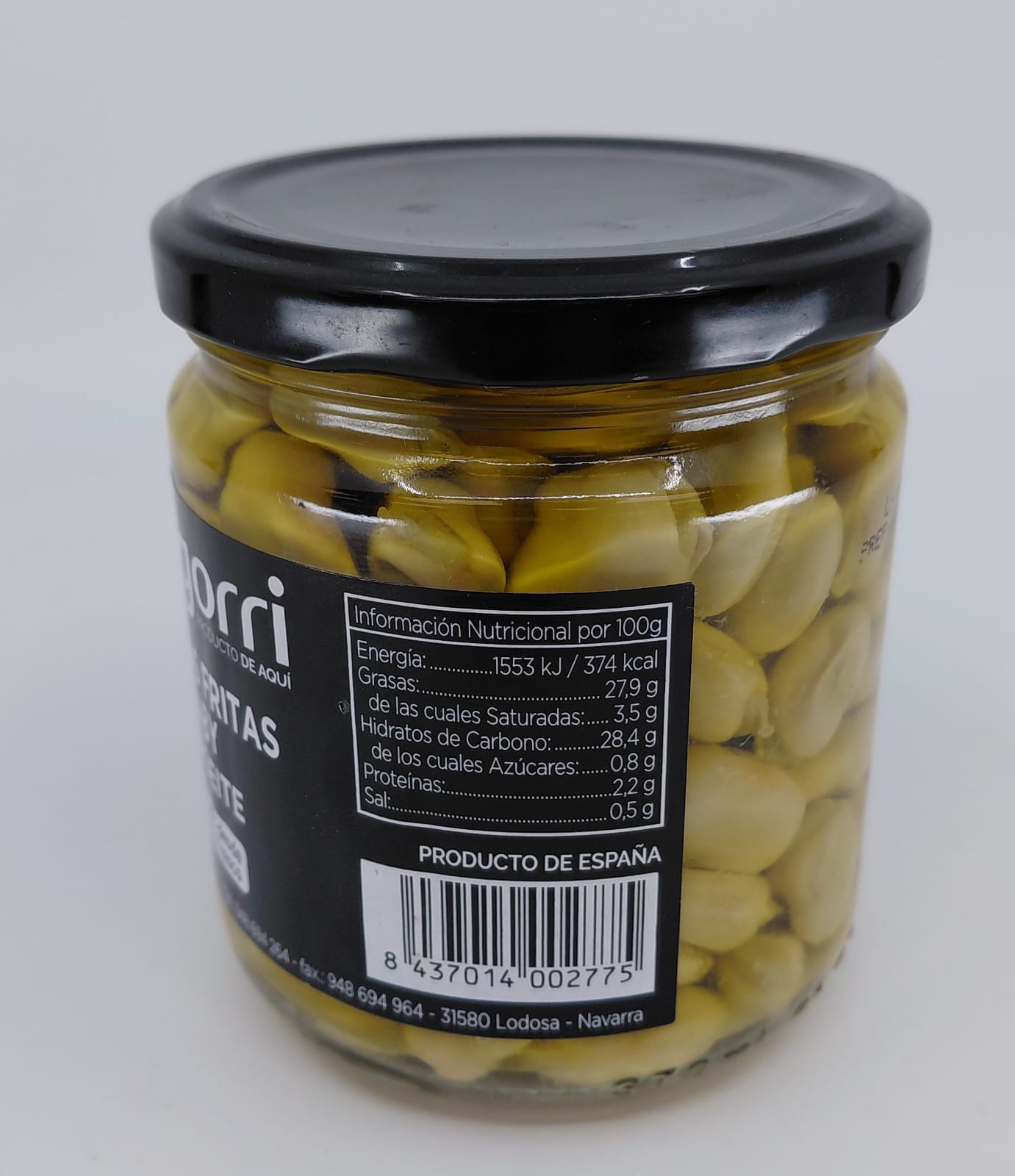 Tarro Habitas Baby en Aceite 320 g Neto ANDRÉS BAIGORRI