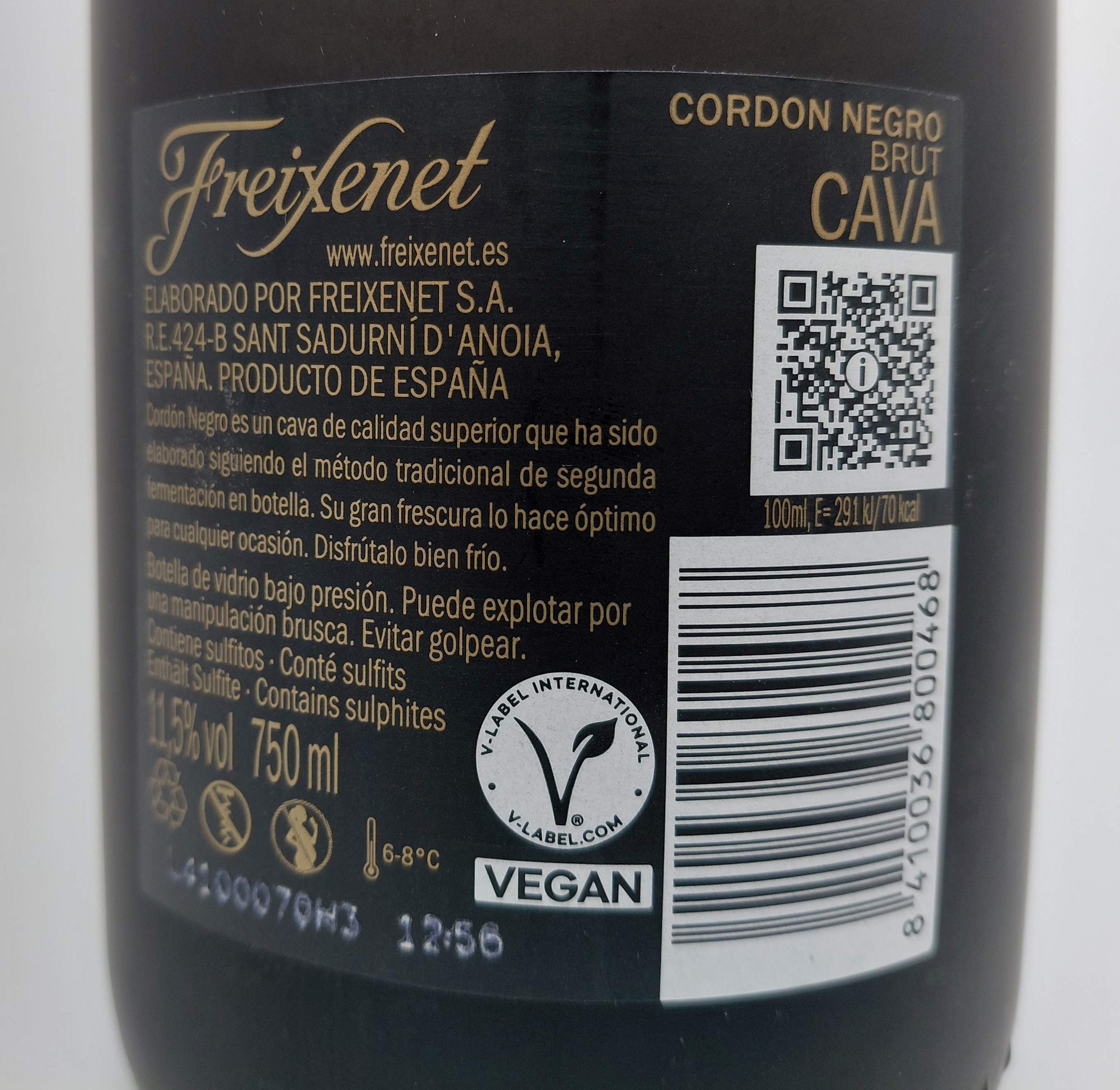 Cava FREIXENET CORDÓN NEGRO Brut Gran Selección