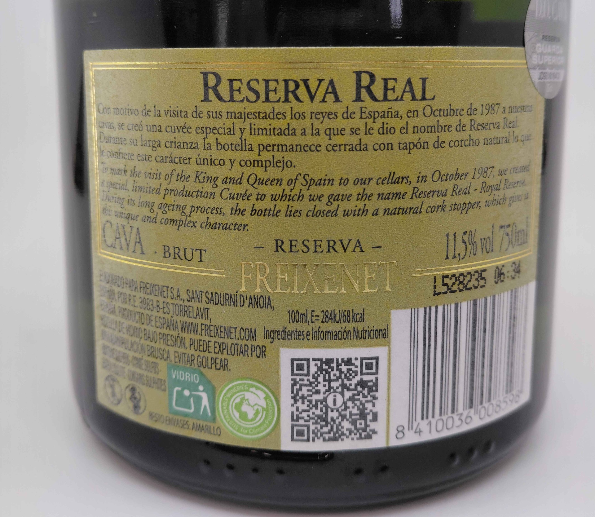 Cava  FREIXENET RESERVA REAL Brut Reserva Cuvée de Prestige