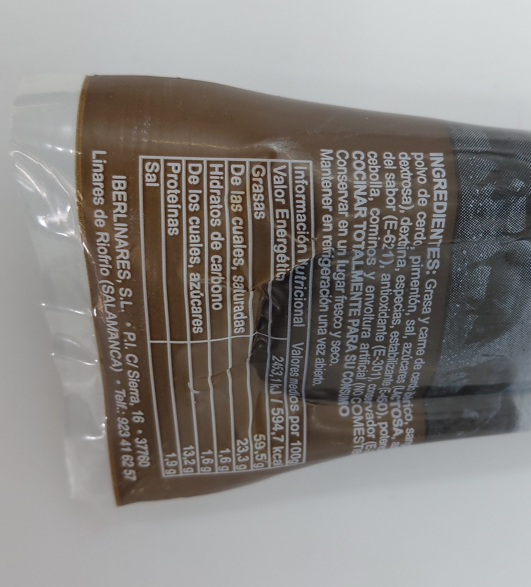 Morcilla Ibérica 250 g MONTEHONFRÍA (Salamanca)