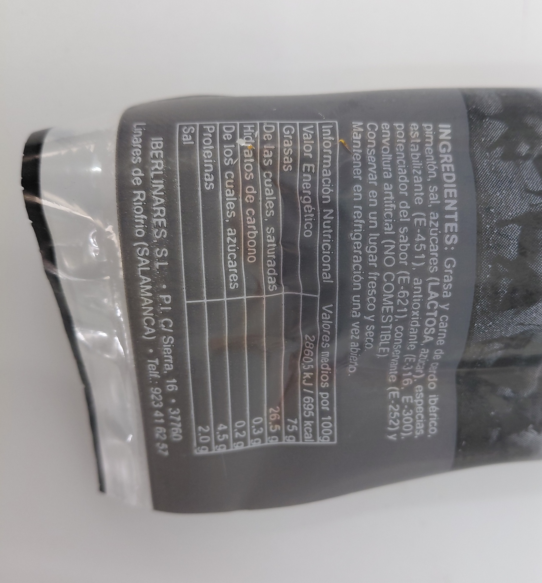 Sobrasada Ibérica 250 g MONTEHONFRÍA (Salamanca)