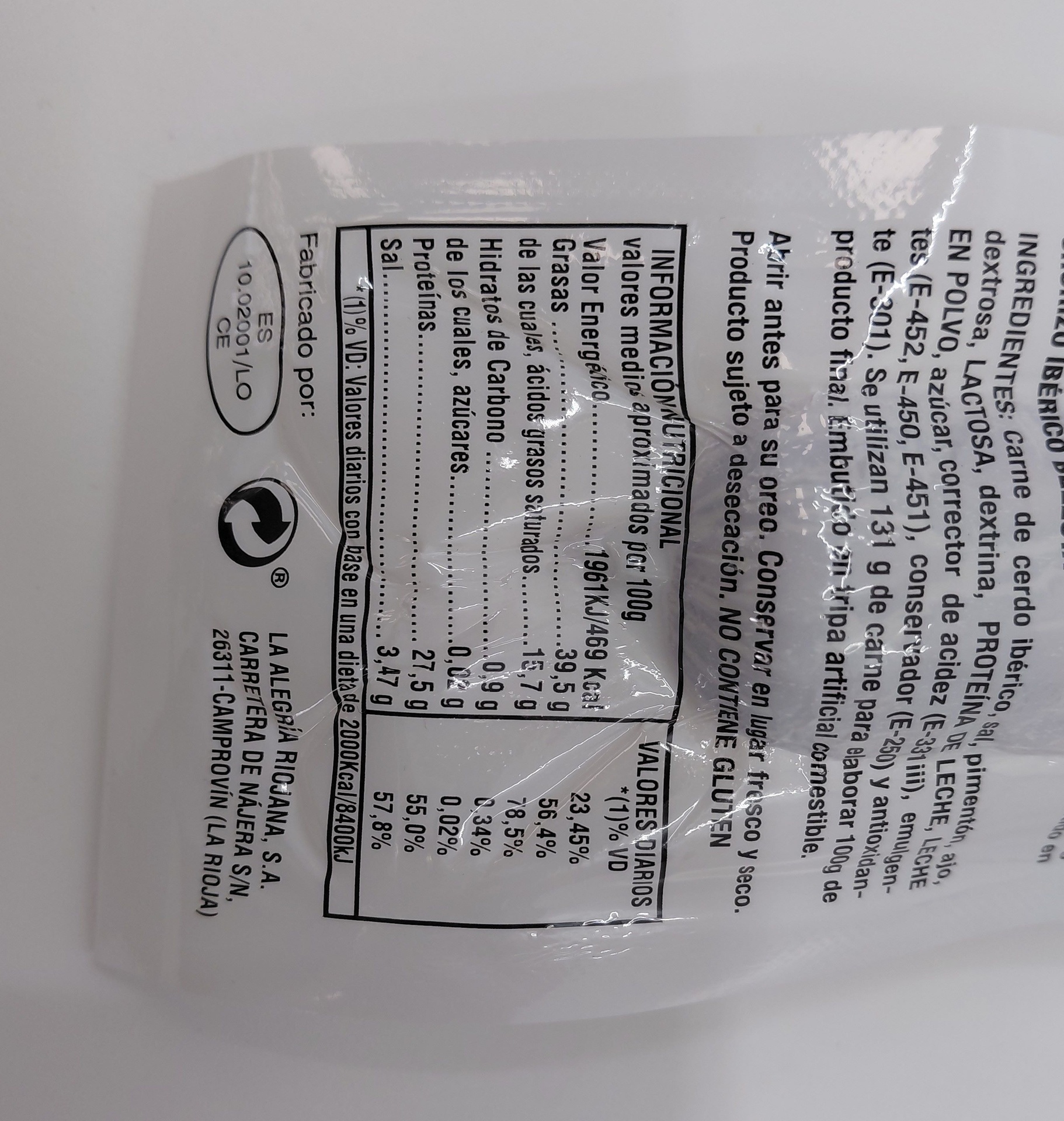 Salchichón Ibérico de Bellota 250 g aprox. MONTELUZ