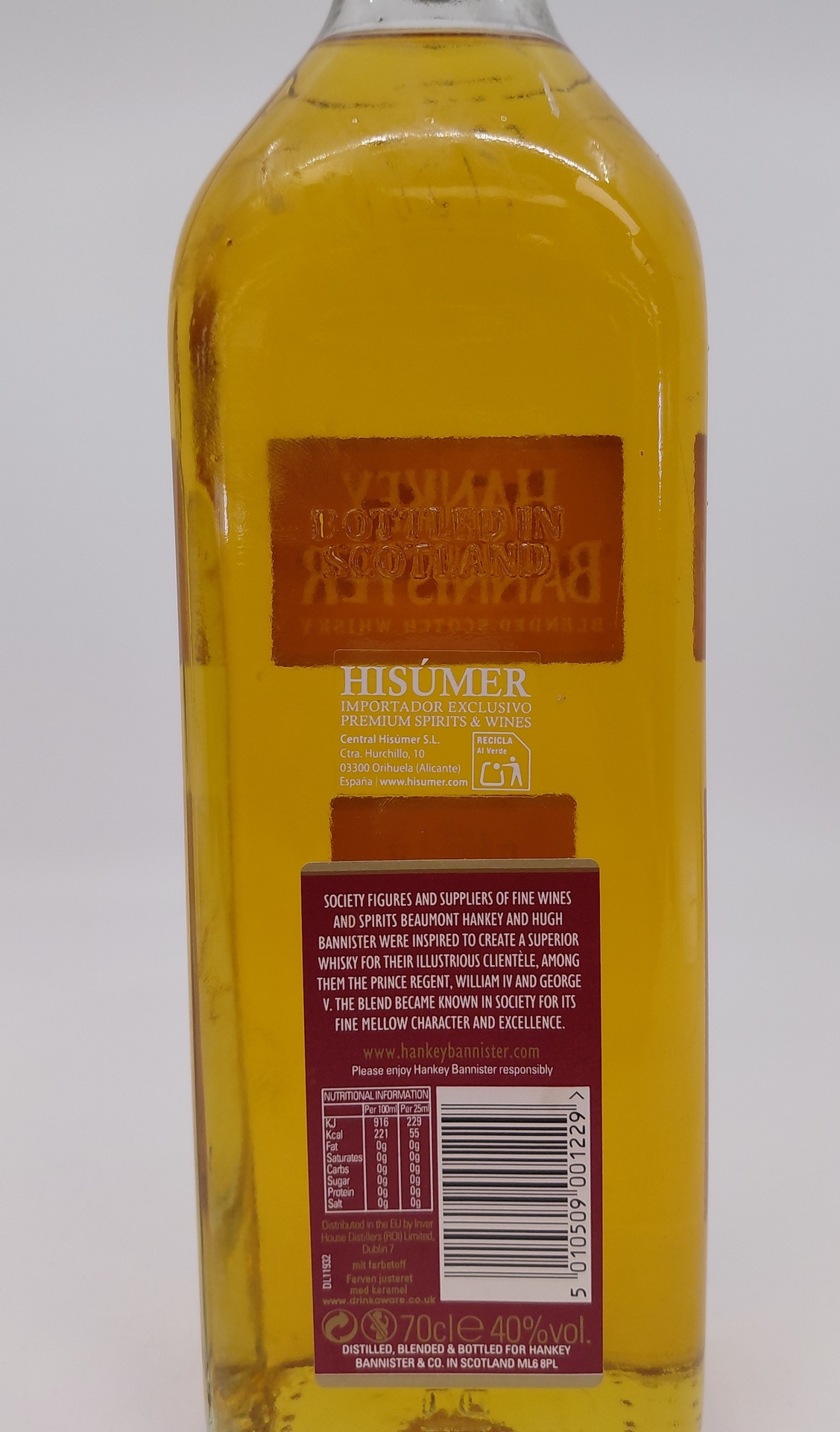Whisky Escocés HANKEY BANNISTER 70 cl