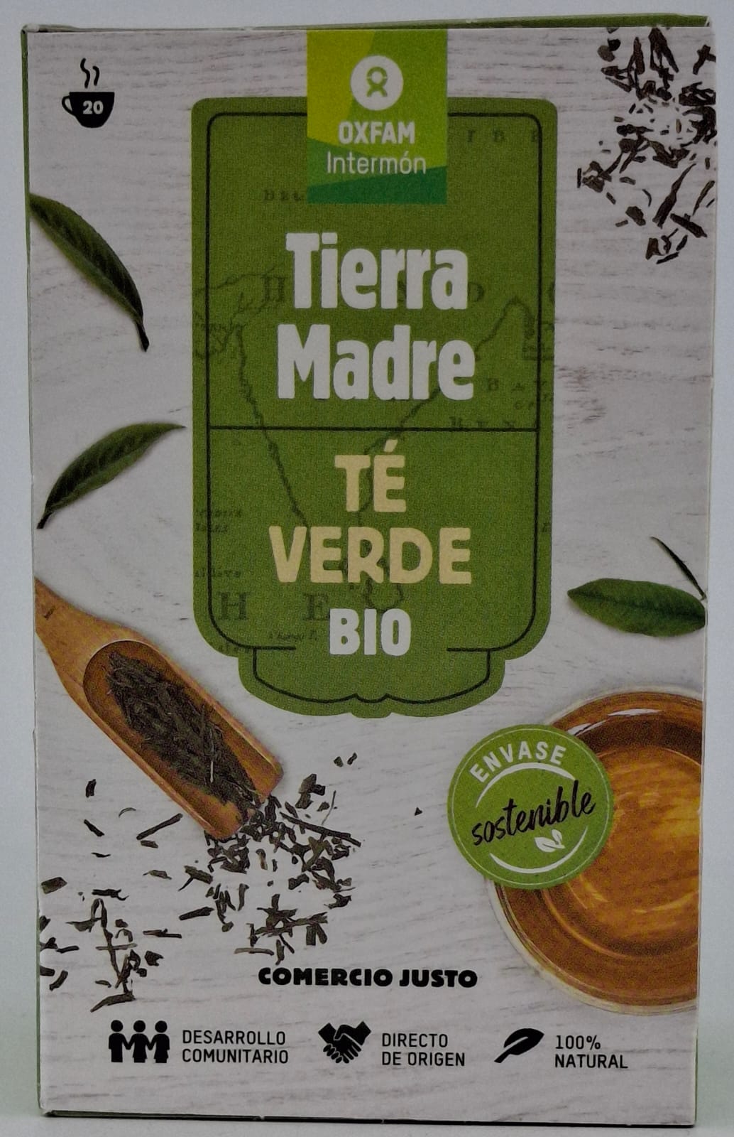 Paquete Té Verde Bio 20 Unidades OXFAM INTERMÓN