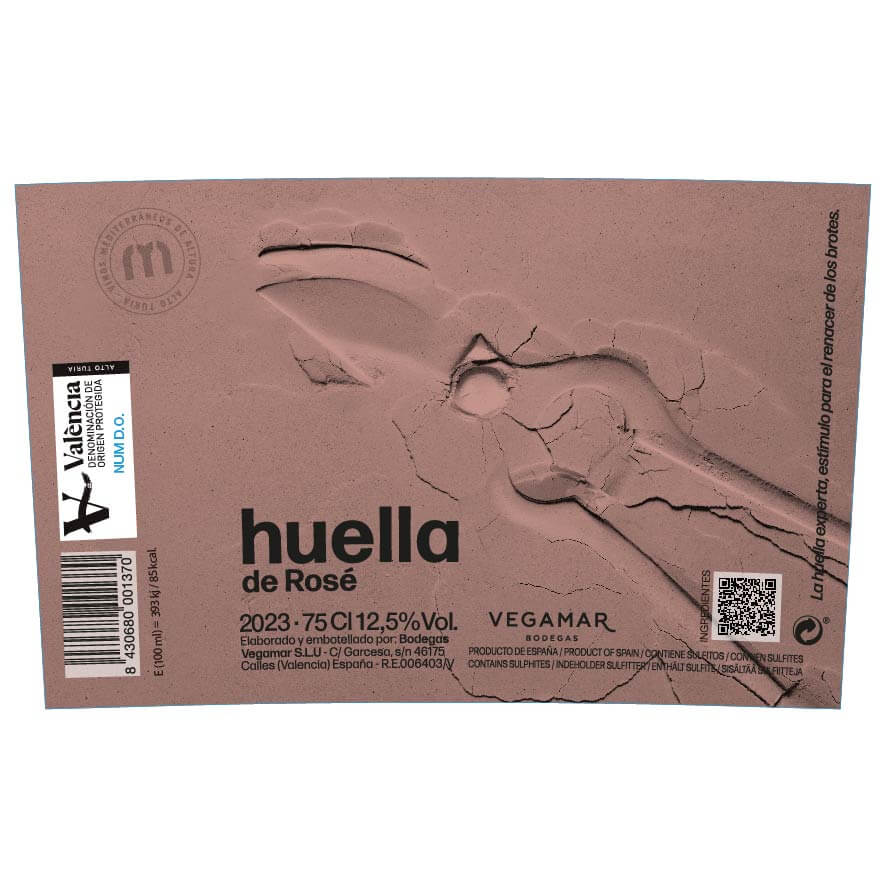 Vino Rosado HUELLA Merlot Rosé VEGAMAR Personalizada