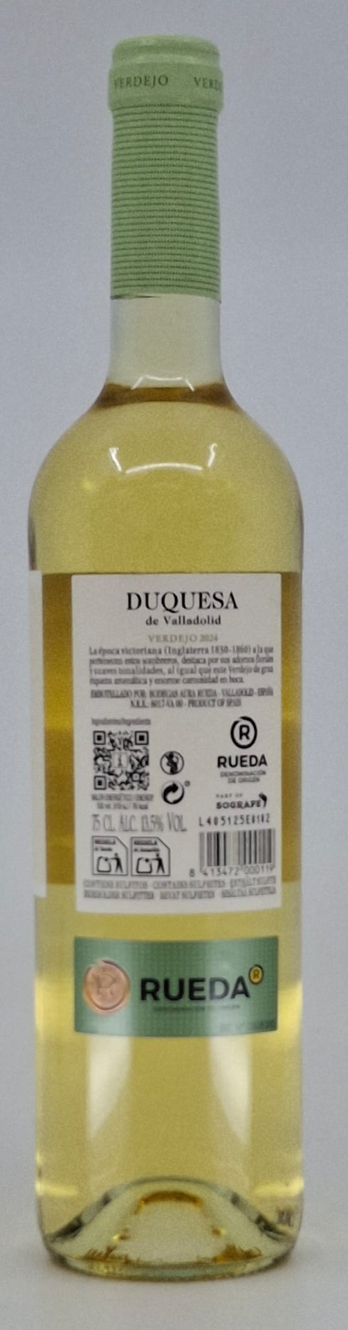 Vino Blanco D.O. Rueda Verdejo 100 % DUQUESA DE VALLADOLID