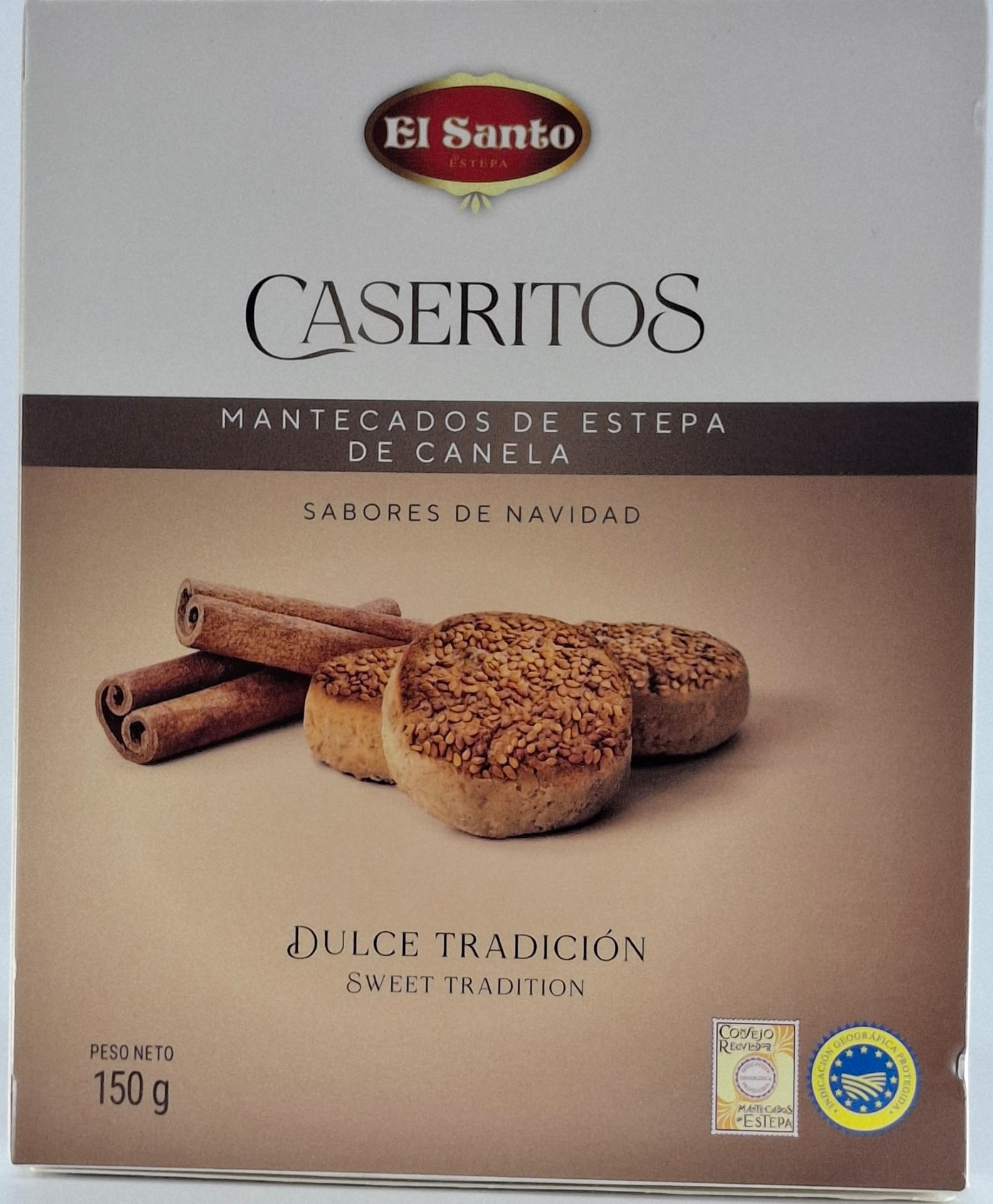 Mantecados de Canela CASERITOS 150 g EL SANTO de ESTEPA