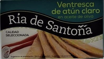 Lata Ventresca Atún Claro en Aceite de Oliva 120 g RÍA DE SANTOÑA