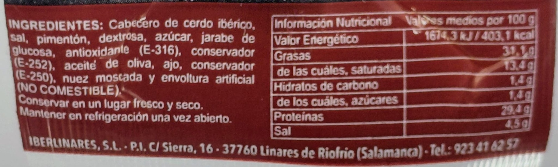 Lomito Cabecero Ibérico 350 g aprox. MONTEHONFRÍA (Salamanca)
