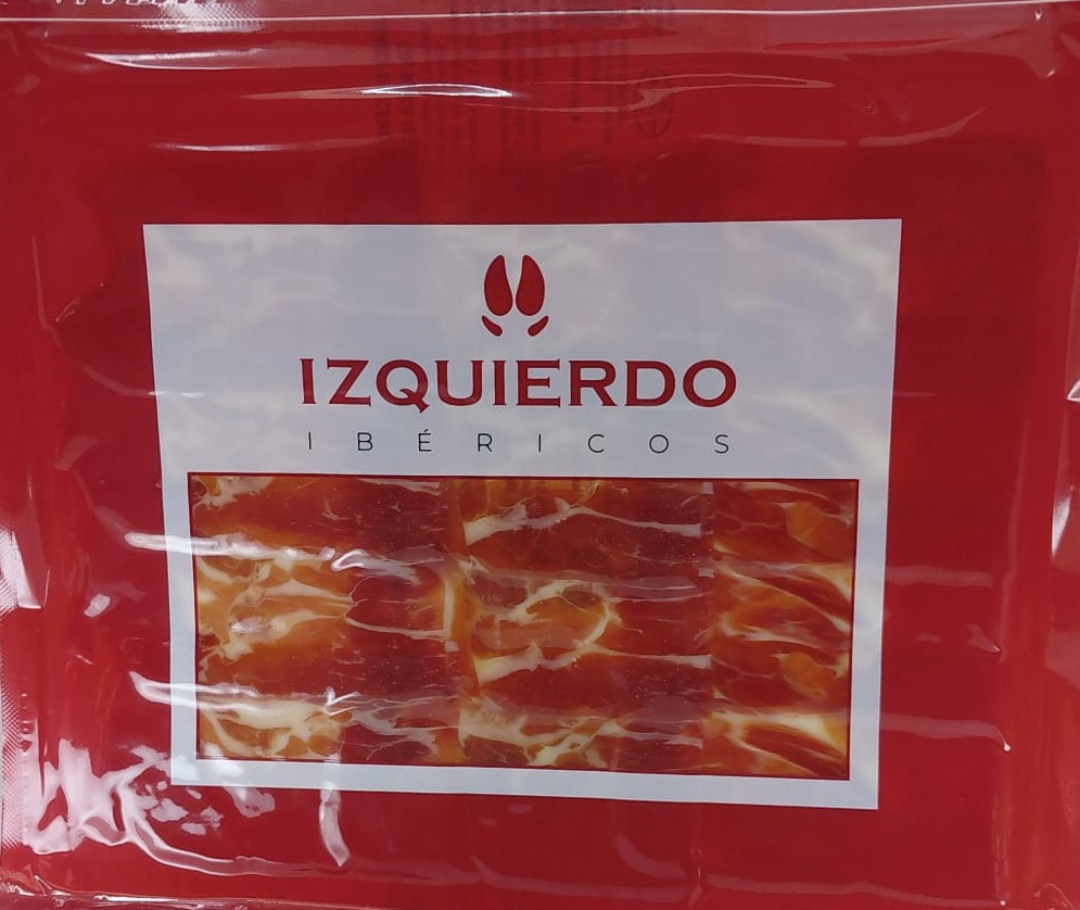 Jamón Loncheado 50% Ibérico de Cebo 100 g IBÉRICOS IZQUIERDO (Salamanca)
