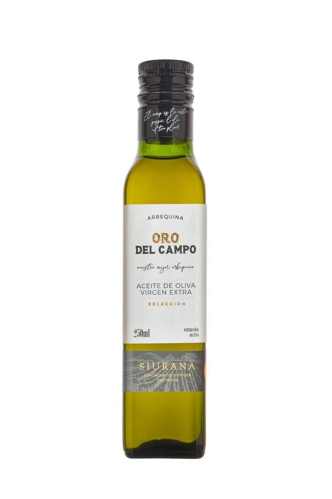Aceite de Oliva Virgen Extra Arbequina 250 ml ORO DEL CAMPO D.O.P. Siurana