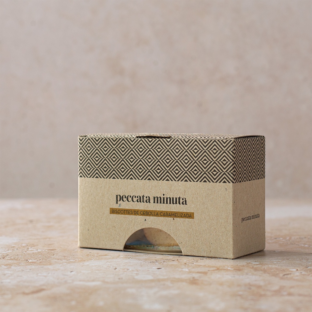 Estuche Biscottes de Cebolla Caramelizada 50 g PECCATA MINUTA
