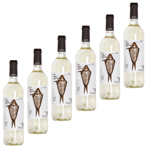 [2RVMX6] CAJA 6 BOTELLAS VINO BLANCO RUEDA VEGA MAZCAN