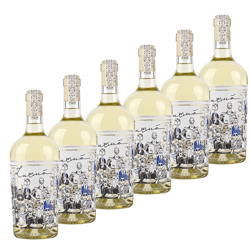 [2BSBLX6] CAJA DE 6 BOTELLAS de Vino Blanco Sauvignon Blanc LAMUÀ de VEGAMAR