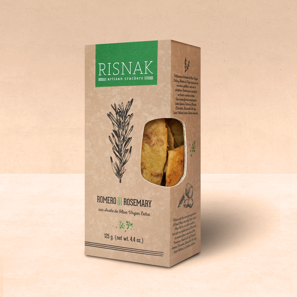 Crackers Artesanos de Romero con AOVE 125 g RISNAK