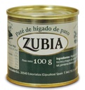 Lata Paté de Hígado de Pato 100 g ZUBIA