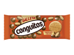 [7CONG5] Bolsa CONGUITOS de Chocolate con Galleta 50 g Lacasa