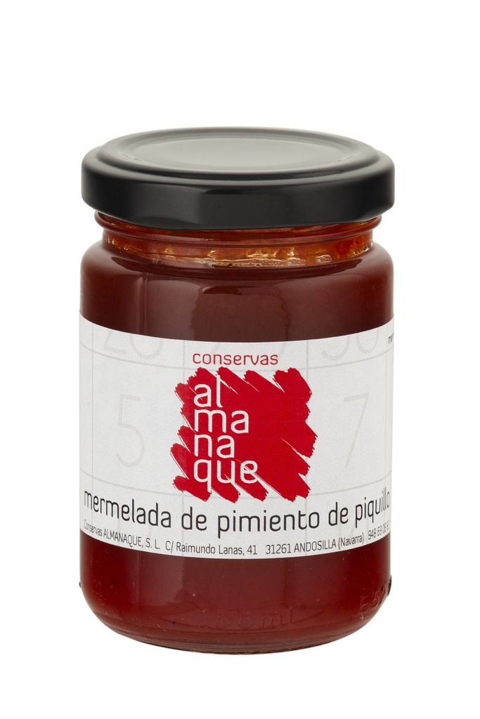 Mermelada Pimiento de Piquillo 156 g Neto ALMANAQUE (Maridaje Quesos y Foie)