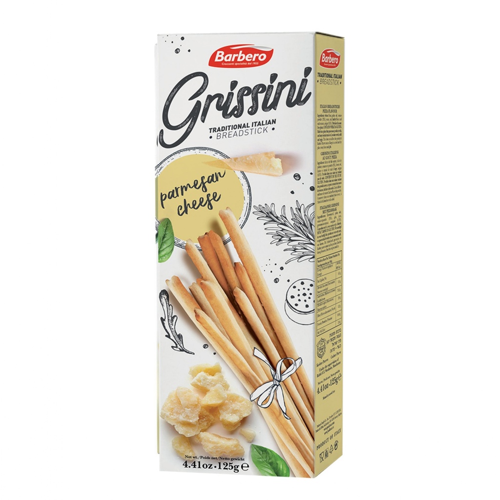 Estuche Grissini Método Tradicional Sabor Queso 125 g BARBERO