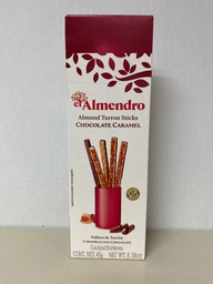 [6PCA4] Palitos de Turrón Caramelo con Chocolate 45 g EL ALMENDRO