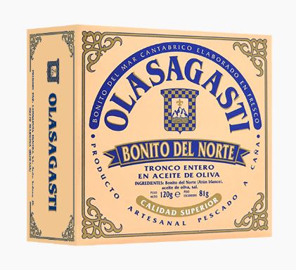 Lata RO-120 Tronco Bonito del Norte Aceite Oliva 112 g Neto OLASAGASTI