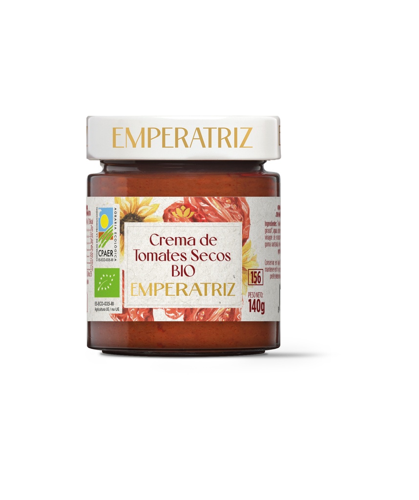 Tarro Crema de Tomates Secos Bio 140 g Neto EMPERATRIZ