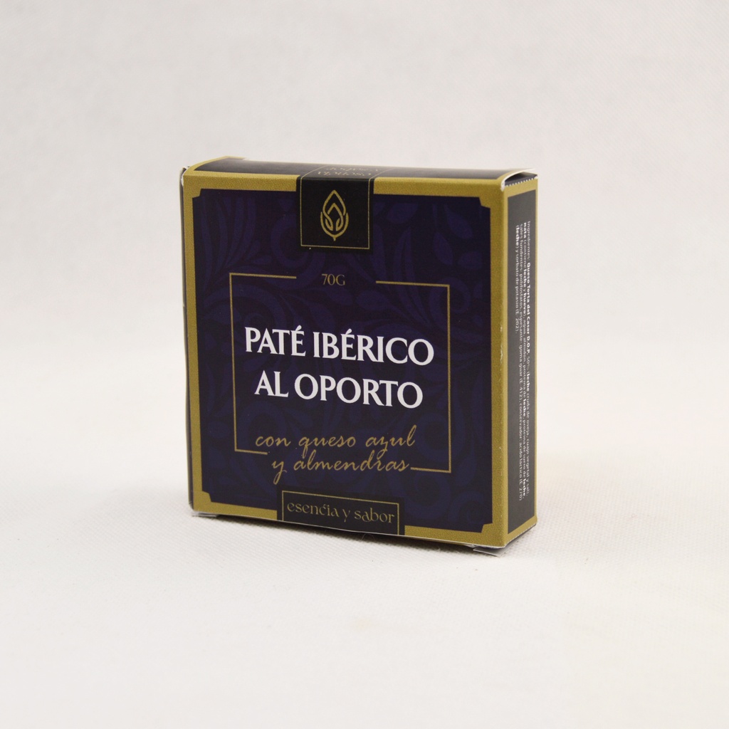 Estuche Paté Ibérico al Oporto con Queso Azul y Almendras 70 g ESENCIA