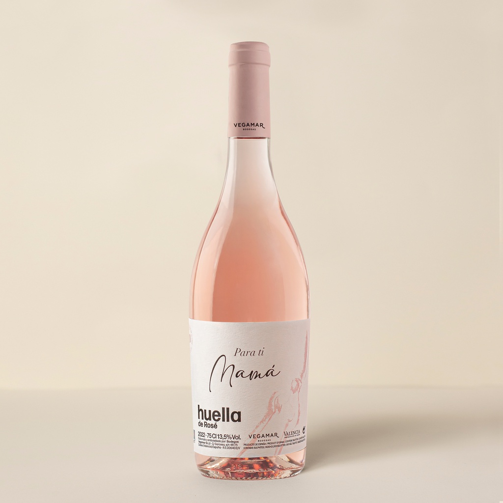 Vino Rosado HUELLA Merlot Rosé VEGAMAR Personalizada