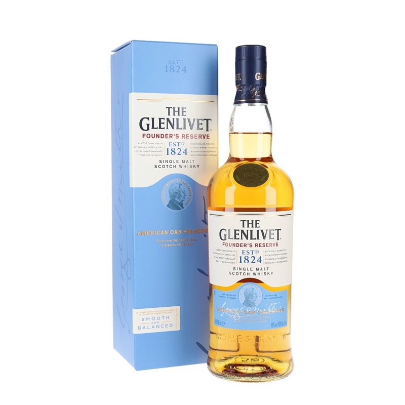 Whisky THE GLENLIVET FOUNDER'S RESERVE 100% Malta  70 cl Estuchado
