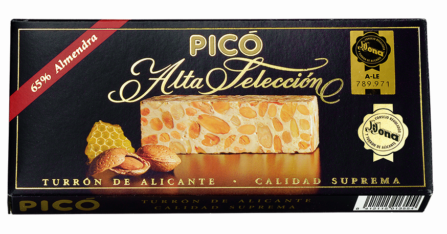 Turrón Alicante Alta Selección 65 % Almendra 150 g PICÓ D.O. Jijona