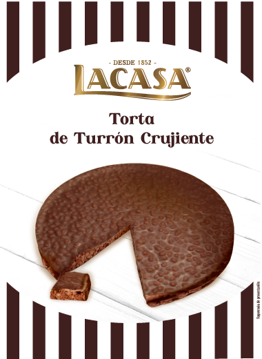 Torta de Turrón Crujiente 125 g LACASA