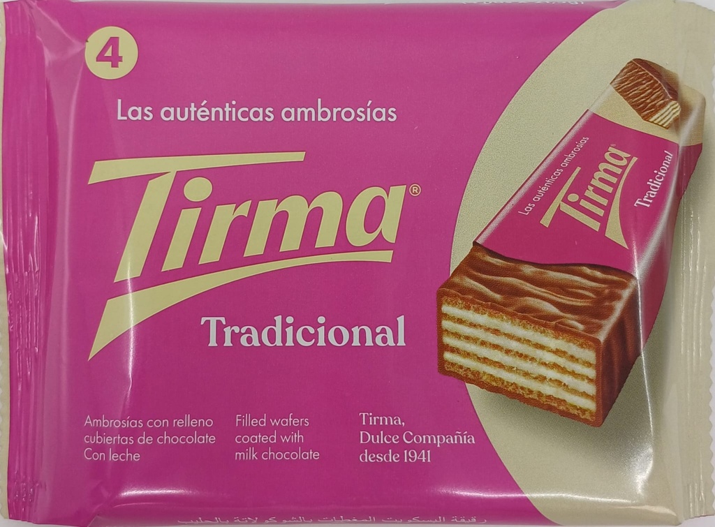Pack 4 unidades Ambrosías de Chocolate con Leche TIRMA