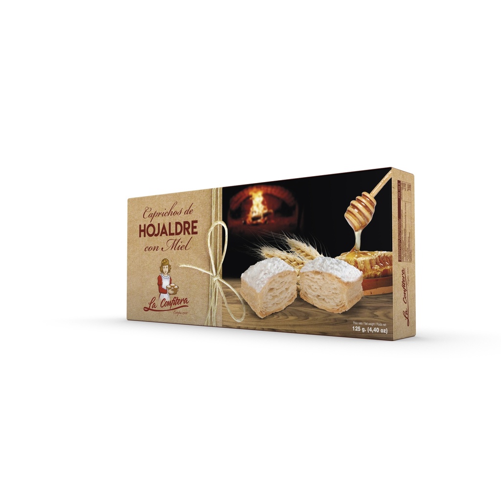 Caprichos de Hojaldre con Miel 125 g LA CONFITERA
