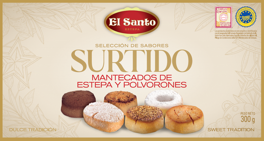 Surtido Mantecados y Polvorones 300 g EL SANTO (IGP Estepa)