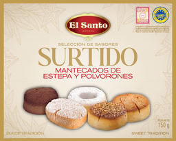 [7MSE15] Surtido Mantecados y Polvorones 150 g EL SANTO (IGP Estepa)