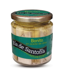 [8BS2] Tarro Lomos de Bonito del Norte en Aceite de Oliva 220 g Neto RÍA DE SANTOÑA