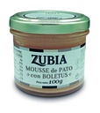 Tarro Mousse de Hígado de Pato con Boletus 100 g ZUBIA