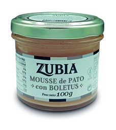 [8MPZ1] Tarro Mousse de Hígado de Pato con Boletus 100 g ZUBIA