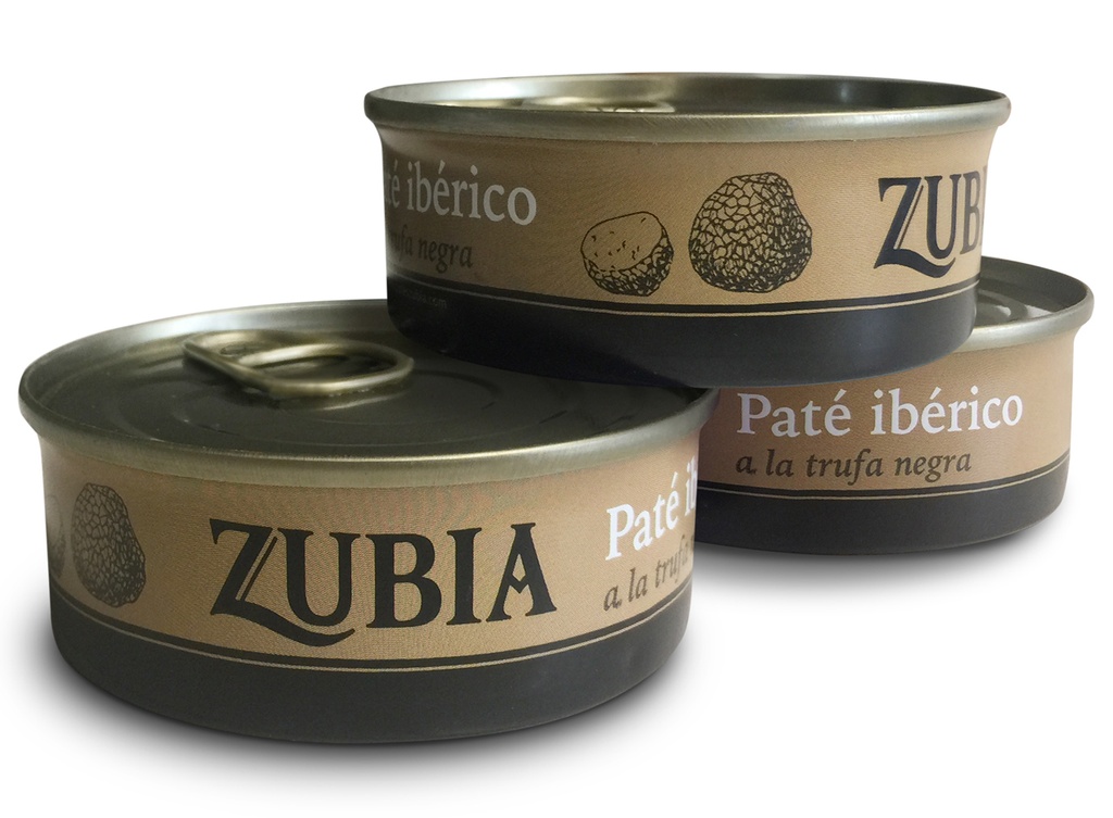 Lata Paté Ibérico a la Trufa Negra 78 g ZUBIA