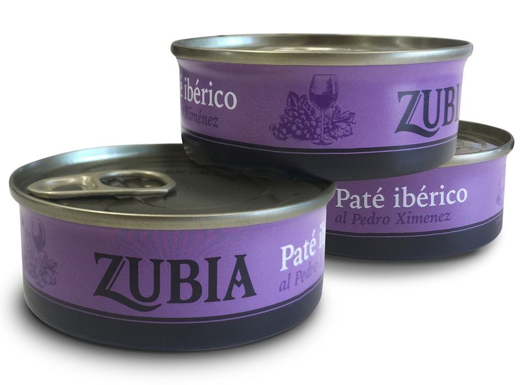 Lata Paté Ibérico al Pedro Ximénez 78 g ZUBIA