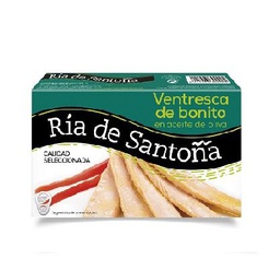 [8VARS12] Lata Ventresca Atún Claro en Aceite de Oliva 120 g RÍA DE SANTOÑA
