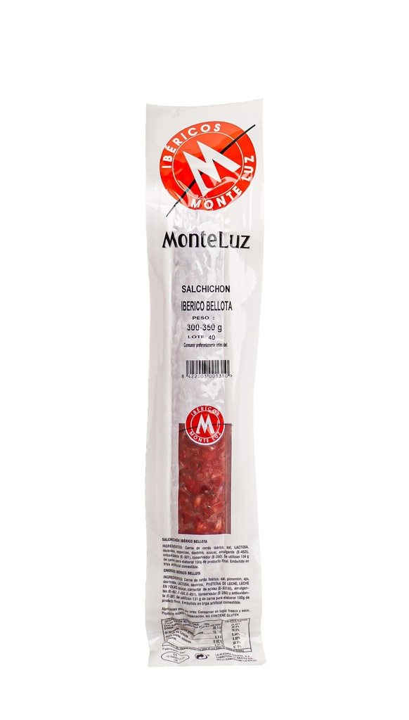 Salchichón Ibérico de Bellota 350 g aprox. MONTELUZ